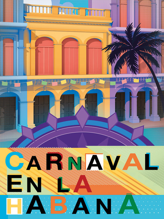 Bold Travel Carnival Canvas Print