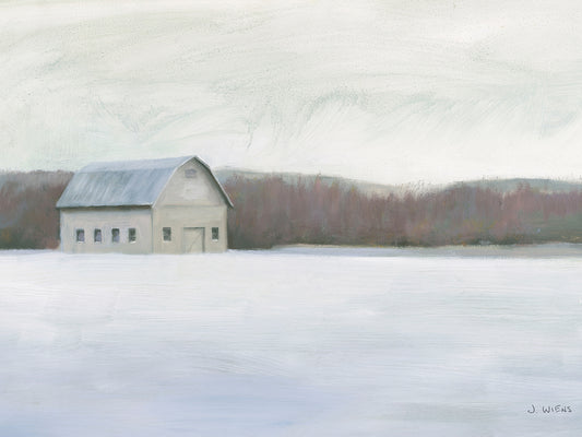 Winter Barn Canvas Print