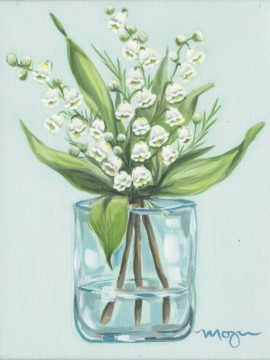 May Lily of the Valley-Flower of the Month Canvas Print