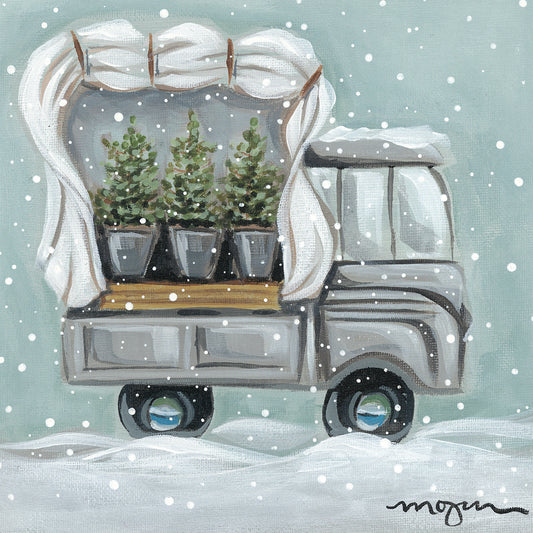White Christmas Truck