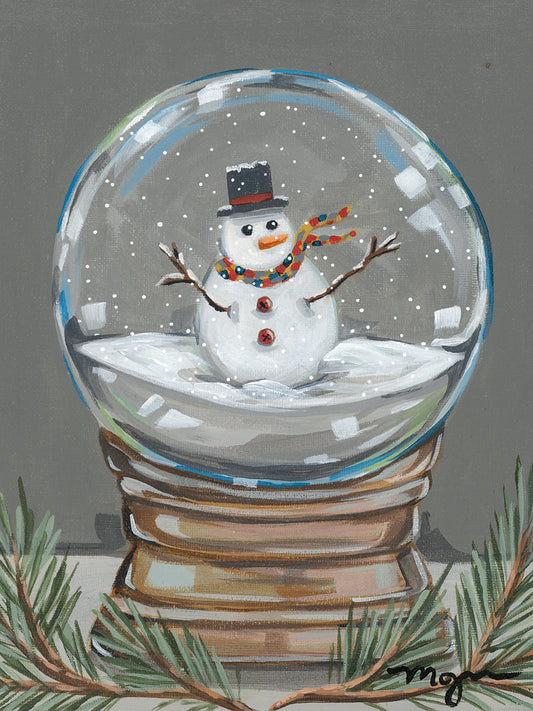 Snowman Snowglobe Canvas Print