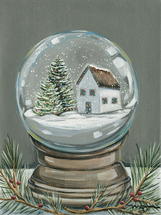 Snowglobe Scene Canvas Print