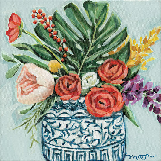 Ginger Jar Floral Canvas Print