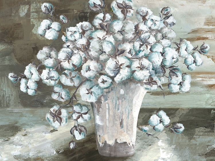 Farmhouse Cotton Bolls Bodegón Lienzo
