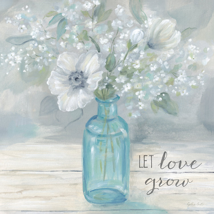 Vintage Jar Bouquet Sentimiento II Lienzo