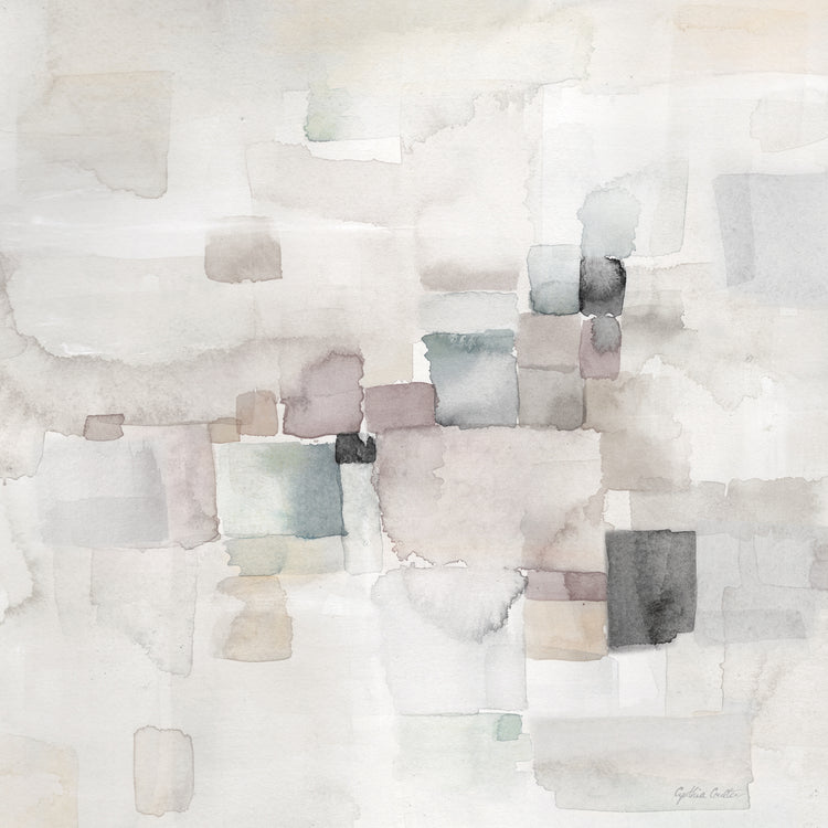 Cuadrado abstracto gris II Lienzo