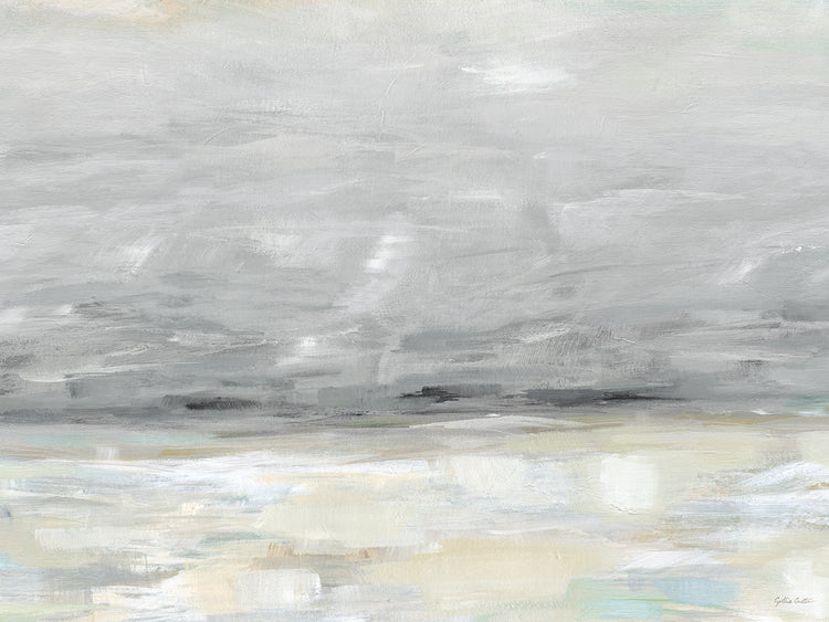 Paisaje de Skyline gris Lienzo