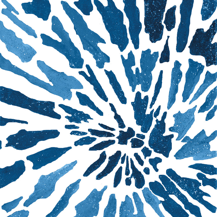 Blue Floral Burst I