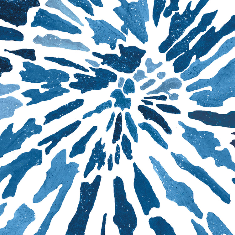 Blue Floral Burst II