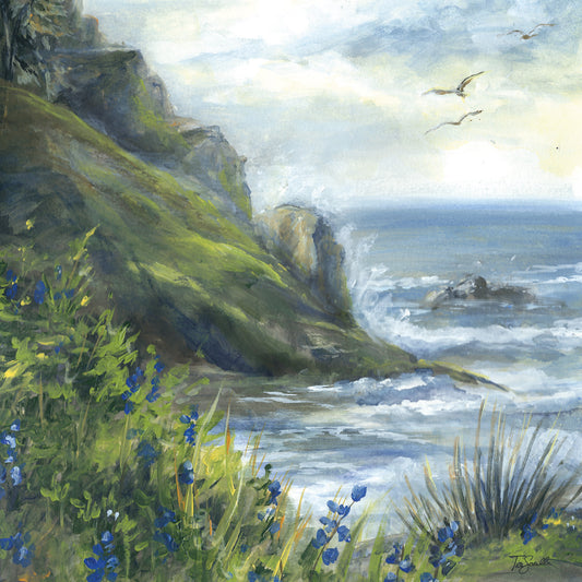Blue Bell Ocean landscape Canvas Print