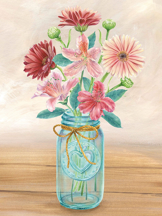 Floral Jar I Canvas Print