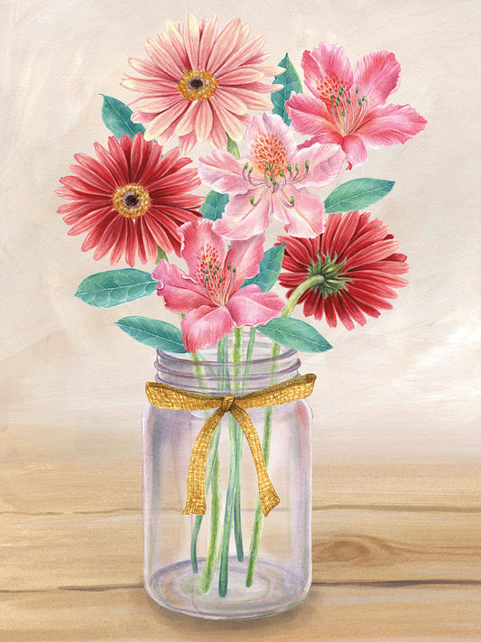 Floral Jar II Canvas Print