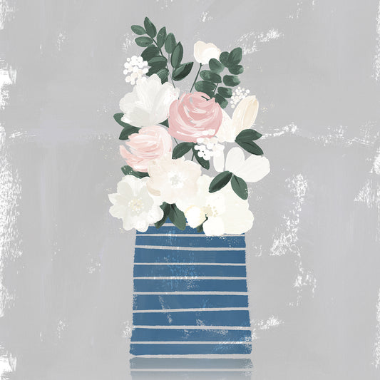 Contemporary Flower Jar II Canvas Print