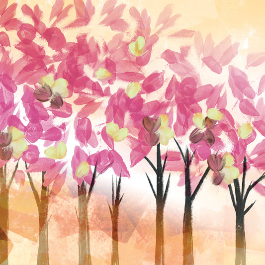 Pink Trees Canvas Print