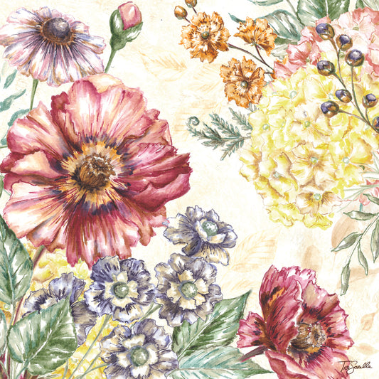 Wildflower Medley square I Canvas Print