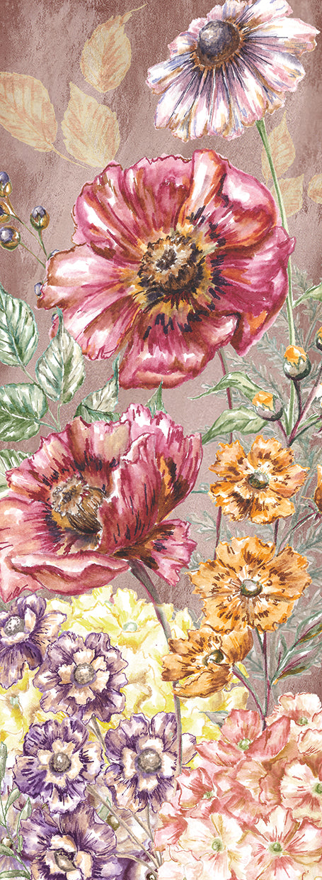 Wildflower Medley panel gold II Canvas Print