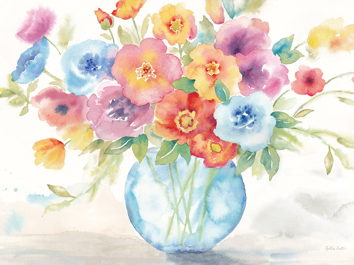 Bright Poppies Vase