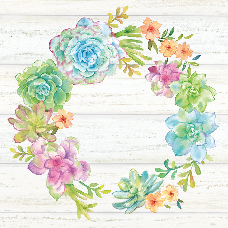 Sweet Succulents Wreath I