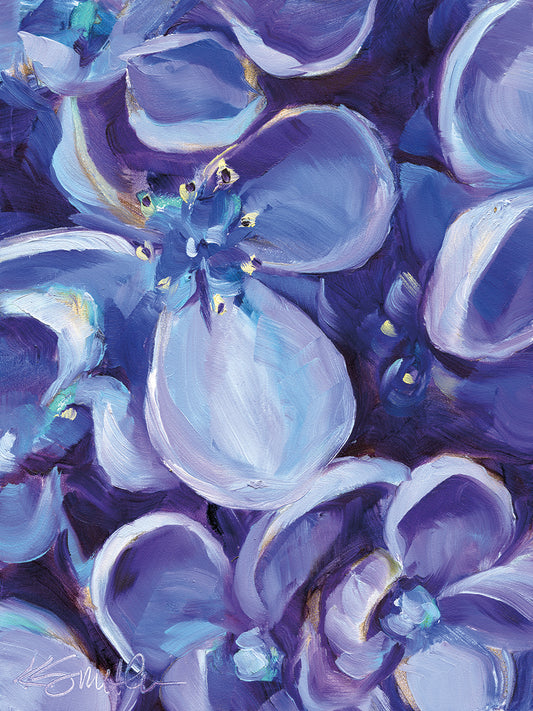 Lavender Floral Close Up Canvas Print