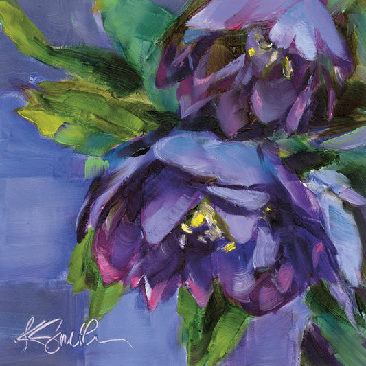 Purple Florals Canvas Print
