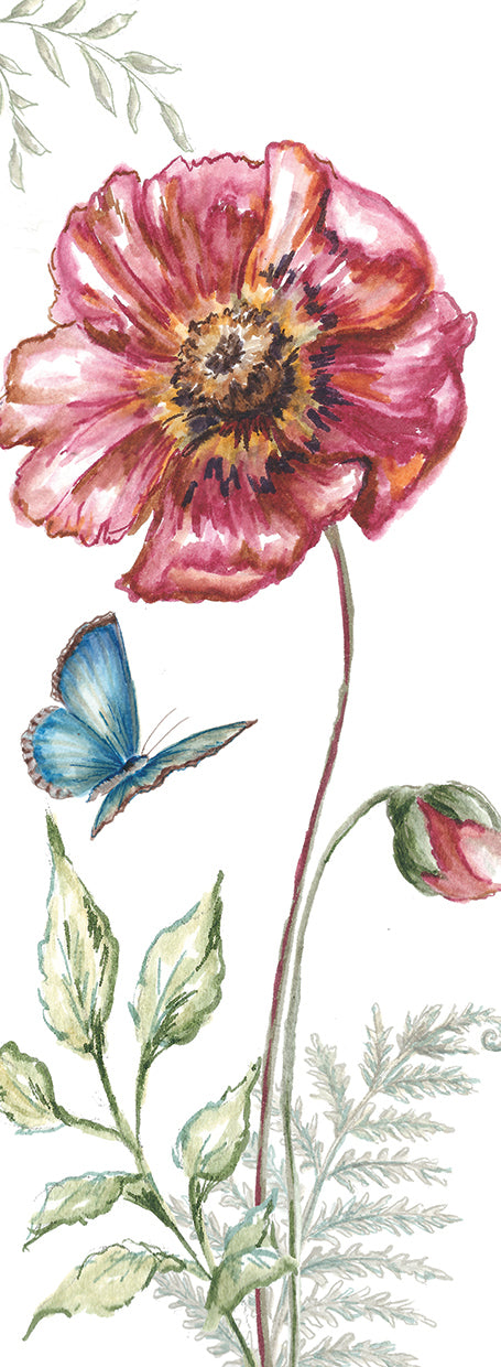 Wildflower Stem panel I Canvas Print