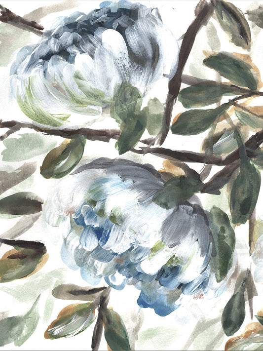 Farmhouse Blue Bush I Canvas Print