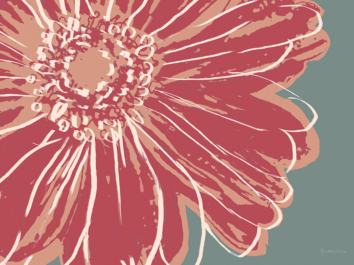 Flower Pop Sketch IV-Red