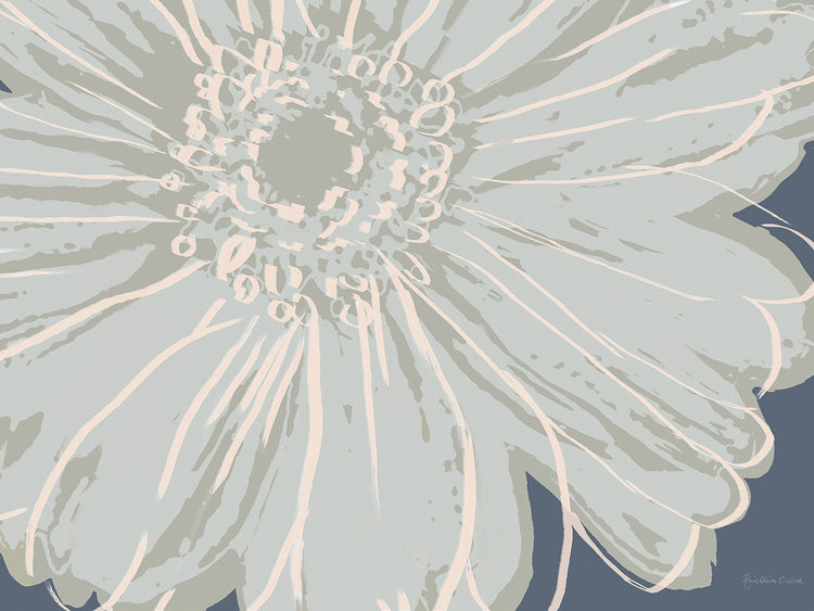 Flower Pop Sketch VIII-Blue BG