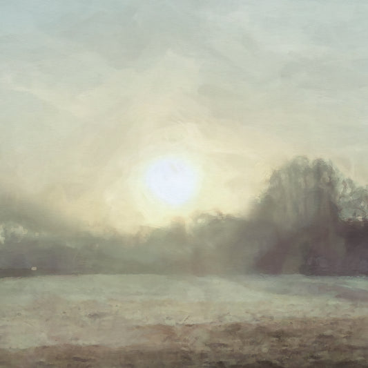 Sun through Mist Canvas Print