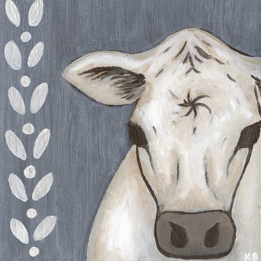 Paint Splotch Cow Canvas Print