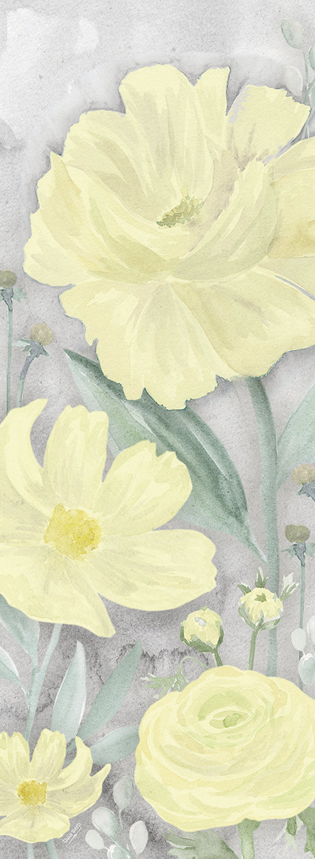 Peaceful Repose gray & yellow vertical II