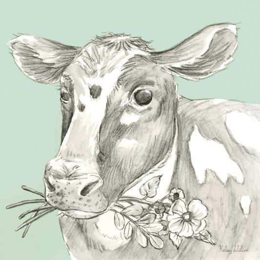 Watercolor Pencil Farm color II-Cow