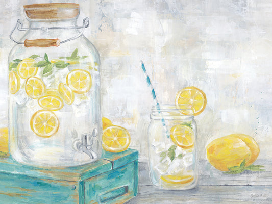 Lemon Water landscape Canvas Print