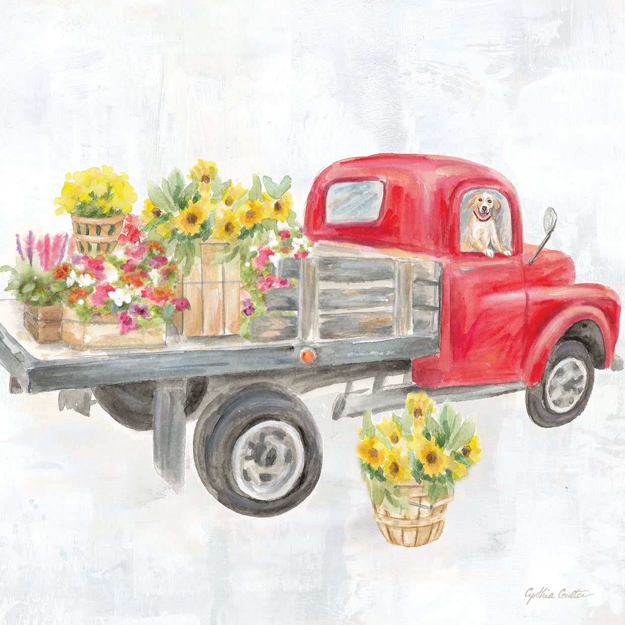 Vintage Truck Square