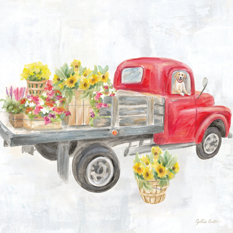 Vintage Truck Square