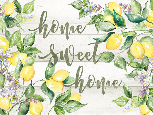 Farmhouse Lemons sentiment landscape-Home Canvas Print