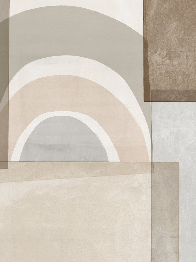 Bloques de color beige Lienzo