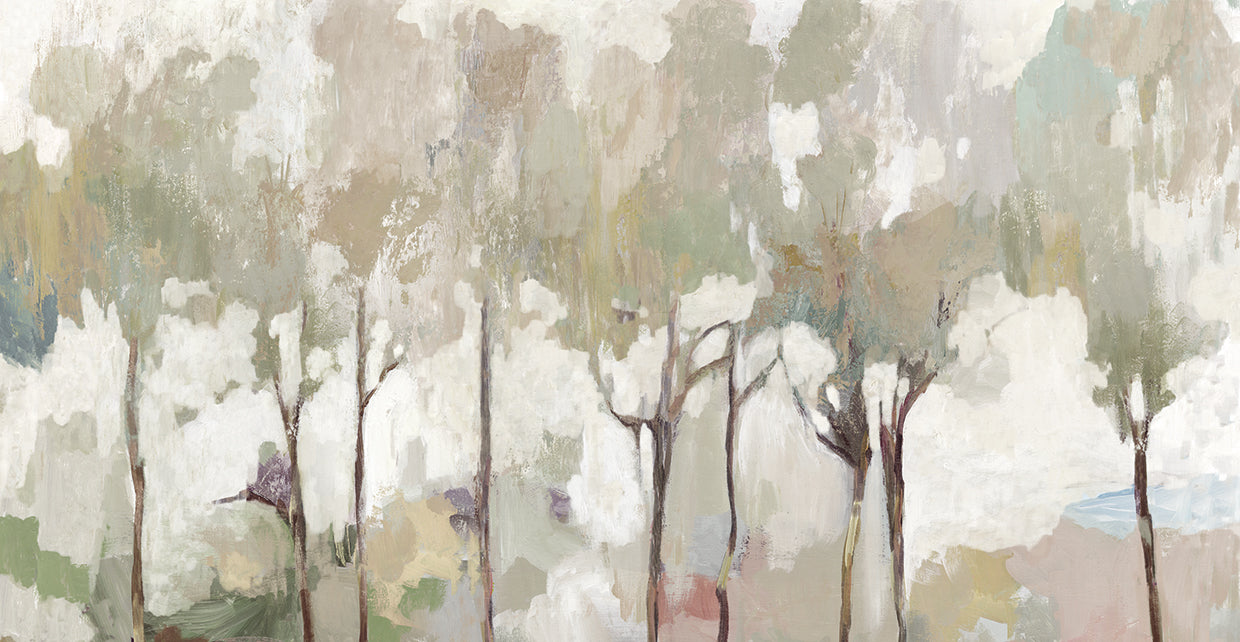 Bosque Pastel Suave Lienzo