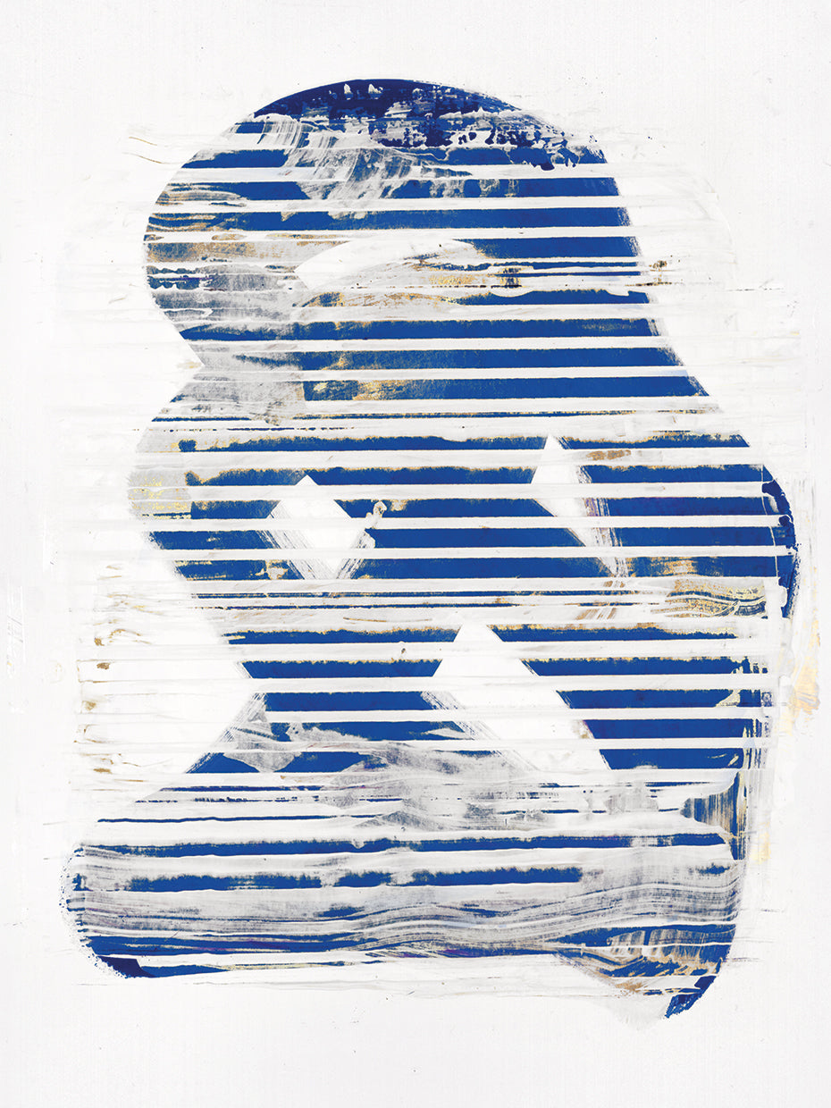 Blue Scrapes I