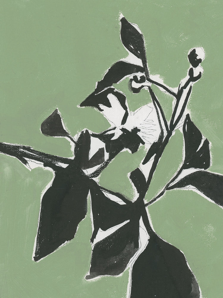 Naive Floral Silhouette I