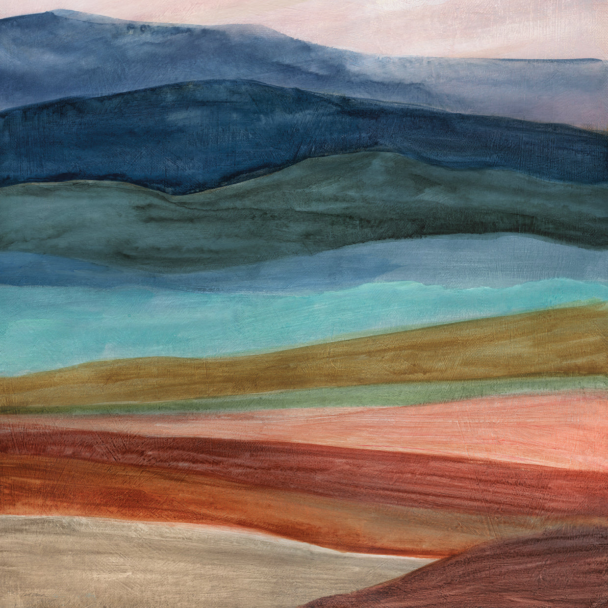 Capas del desierto Lienzo