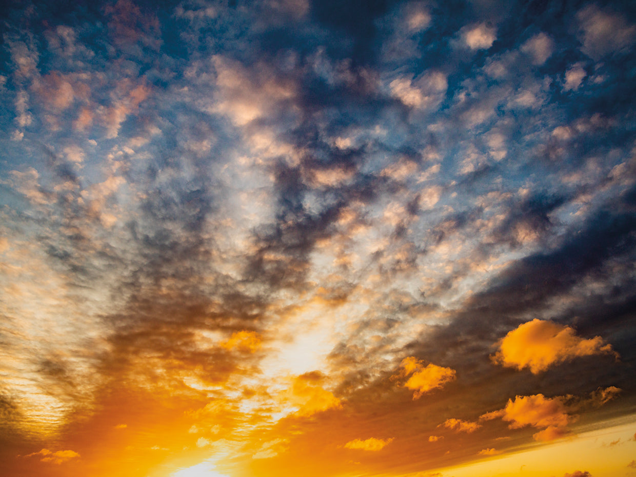 Cloudy Iceland Sunset