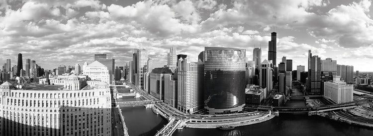 Curvatura del río Chicago Lienzo