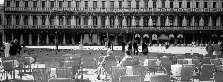 Plaza del café de Venecia Lienzo
