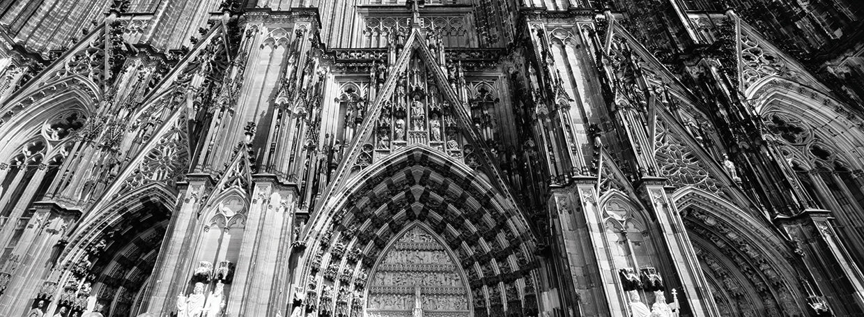 Detalle de la catedral alemana Lienzo