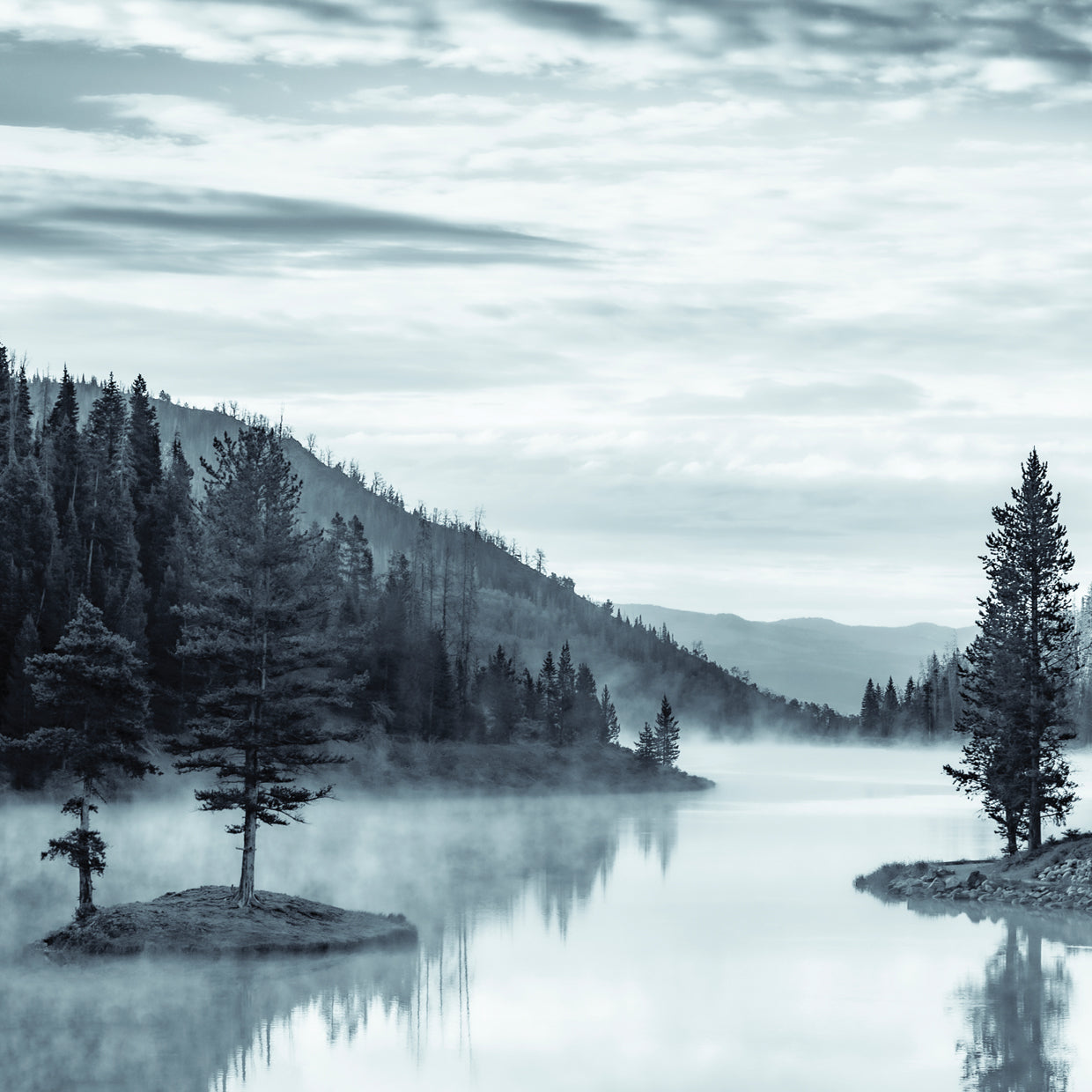 Island in the Morning Mist III