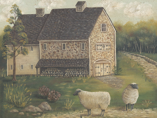 Stone Barn Canvas Print