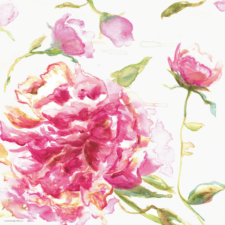 Rosa inglesa Lienzo