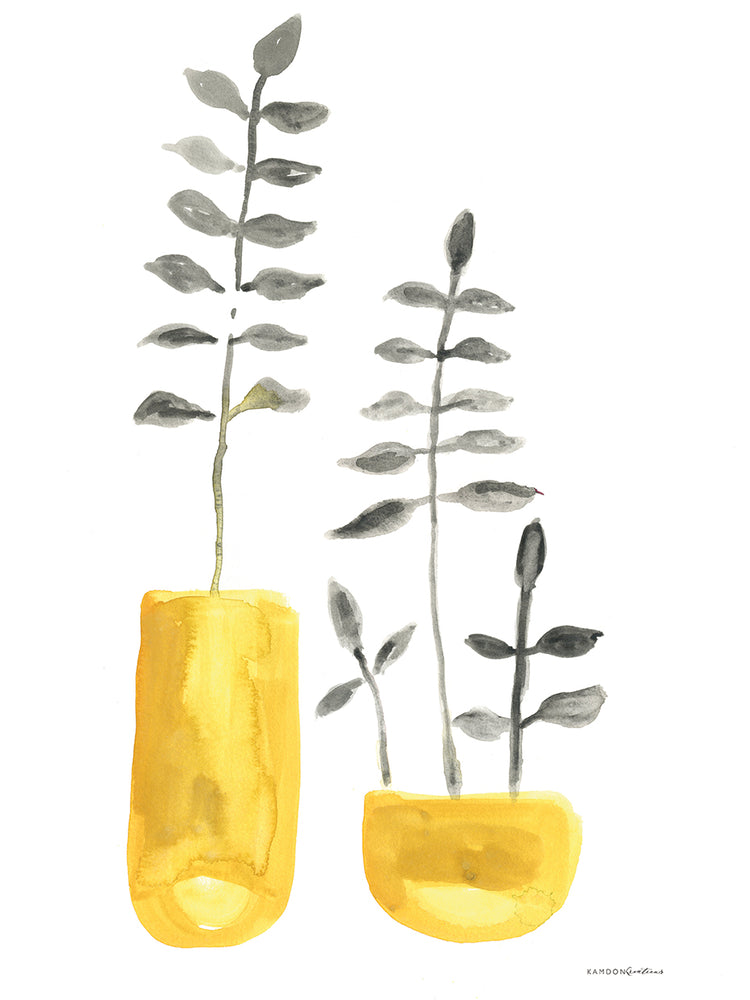 Fern in Mustard Vase 2