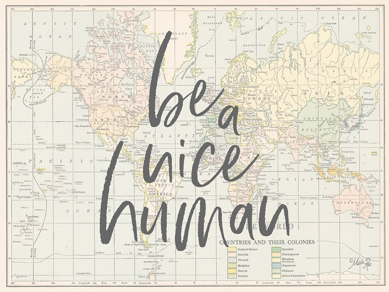 Be a Nice Human Map